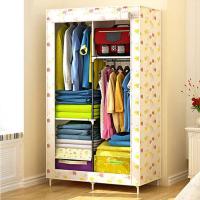 支架结构简易衣柜小号折叠布艺组装布衣柜单人钢管加粗加固宿舍布衣橱密封拉链大容量时尚创意家居住宅家具衣柜