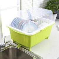 厨房沥水碗架带盖碗筷餐具收纳盒放碗碟架滴水碗盘置物架时尚创意厨房筷子碗盆收纳盒生活日用收纳用品收纳盒