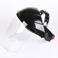 头戴式电焊面罩防护紫外线焊工焊接焊帽氩弧焊面屏面具眼镜气保焊 透明面罩34*22