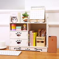 抽屉式化妆品收纳盒梳妆台护肤品收纳架办公室桌面书桌整理置物架多色多款多功能生活日用收纳用品时尚创意简约收纳盒