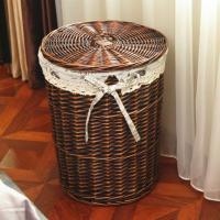 脏衣篮藤编收纳筐大号脏衣篓收纳脏衣服衣物收纳筐有盖玩具收纳箱多色多款多功能生活日用收纳用品时尚创意简约收纳篮
