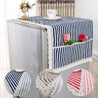 冰箱盖布防尘布罩套洗衣机滚筒布艺盖巾家用遮尘布单开双开棉麻多色多款多功能生活日用家庭清洁生活日用收纳用品收纳袋