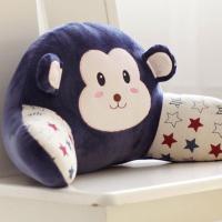 卡通可爱尚美猴子办公室靠垫卡通腰枕大号椅子护腰靠枕靠背垫床头抱枕时尚创意多色多款枕垫布艺软饰抱枕靠垫