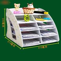 多层快递单收纳架创意塑料办公桌面文件整理财务单票据文具收纳盒多用多色多款多功能生活日用收纳用品时尚创意简约收纳