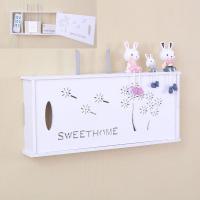 纯色时尚路由器架墙上挂架壁挂隔板置物架猫无线路由器架子免打孔wifi架创意镂空散热现代简约家居家用置物架