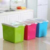 防虫加厚带盖20斤5kg/10kg米桶塑料储米箱米缸面粉桶生活日用家庭清洁收纳整理用品储物桶收纳桶