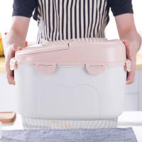 家用米桶10KG装密封面粉储米箱加大加厚收纳箱厨房储米桶多色多款生活日用家庭清洁生活日用收纳用品收纳桶