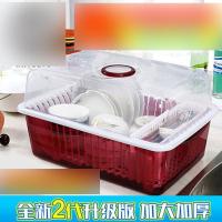 碗柜塑料厨房沥水碗架带盖碗筷餐具收纳盒放碗碟架滴水碗盘置物架多色多款家装建材及五金家装主材厨卫五金/挂件厨房挂架