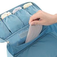 纯色简约旅行多功能出差便携内衣收纳盒洗漱化妆包女文胸袜子整理袋收纳袋现代时尚生活日用衣物收纳用品收纳包