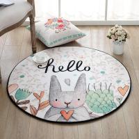 卡通圆形地垫儿童垫卧室房间床边客厅茶几吊篮加厚家用电脑椅垫家居坐垫宿舍坐垫办公室坐垫家居家纺布艺软饰坐垫