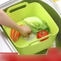 厨房用品可移动水槽塑料大号厨房加厚碗碟沥水篮置物架果蔬收纳篮多色多款家装建材及五金家装主材厨卫五金/挂件厨房挂架