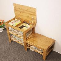 经济型家居家用实木小鞋架可坐穿鞋凳简约口换鞋矮凳子厅收纳储物凳鞋柜组装创意简约现活日用收纳用品