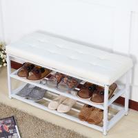 多功能口进穿鞋凳鞋架凳子多层换鞋凳储物凳式鞋柜可坐沙凳储物凳置物凳生活日用家庭家居收纳整理清洁用品收纳凳