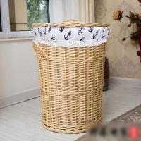 柳藤世家脏衣篮藤编有盖收纳箱大号脏衣篓脏衣服衣物收纳筐收纳篮多色多款多功能生活日用收纳用品时尚创意简约收纳篮