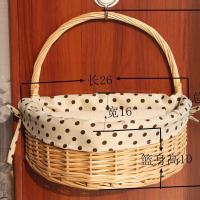 挂篮藤编收纳筐收纳篮壁挂收纳盒大号 卫生间收纳多色多款多功能生活日用收纳用品时尚创意简约收纳篮