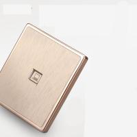 一位电脑插座 墙壁开关插座 单口网络网线宽带插座面板 86型生活家居家装建材及五金电子电工插座电脑插座