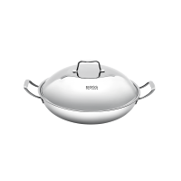 Lee BOSS法国炒锅不粘不锈钢炒锅无油烟36cm SS|3615