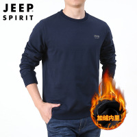JEEP吉普官方正品长袖T恤男新款宽松圆领体恤吉普卫衣春秋季2021B