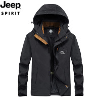 JEEP吉普冲锋夹克男春秋款男士外套宽松加大码运动休闲外衣男3015