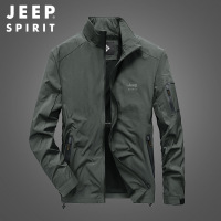 JEEP/吉普男士外套春秋装修身薄款春季上衣休闲大码工装立领夹克