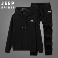 JEEP吉普春秋季卫衣运动休闲套装男连帽韩版潮流一套衣服男TT7504