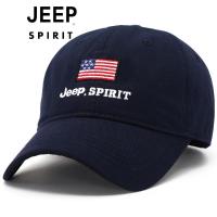 JEEP正品男装男士平顶帽可调节时尚百搭吉普鸭舌军旅帽CA0009
