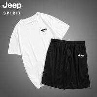 吉普运动套装男夏季2020新款夏装男士两件套休闲套装7535