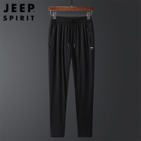 JEEPSPIRIT吉普男运动裤宽松免烫弹力休闲裤夏季直筒裤男2016+2017