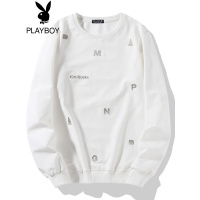 花花公子新款潮牌圆领卫衣男港风宽松2021春秋季春装长袖男装外套