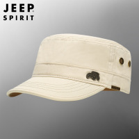 JEEP吉普帽子男帽正品男士休闲高端品牌专柜夏季平顶帽0077