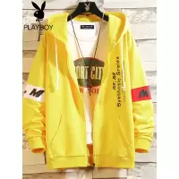 花花公子夹克男2021新款男士宽松外套男港风男装上衣服帅气潮ins