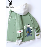 花花公子秋季新款男士外套韩版潮流工装上衣服休闲男装痞帅夹克衫