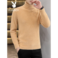 花花公子高领毛衣男士韩版秋季男士修身针织衫潮流学生打底毛衫潮