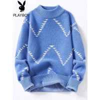 花花公子男士半高领毛衣秋冬款韩版潮流打底衫百搭针织衫毛线衣潮