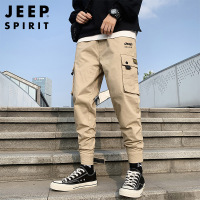JEEP SPIRIT男工装裤秋款纯棉百搭宽松多口袋收口休闲裤子男SP115