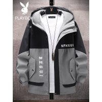 花花公子外套男士2022新款春秋季韩版潮流ins百搭休闲帅工装夹克