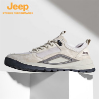 jeep男鞋春季新款运动休闲鞋软底透气跑步鞋男款户外防滑旅游鞋子