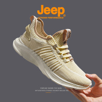 jeep男鞋2022年新款潮网面鞋男透气夏季薄款飞织运动鞋休闲徒步鞋