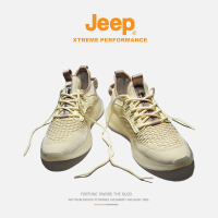 jeep吉普男鞋休闲鞋夏季透气薄款男士防臭飞织网面运动鞋男跑步鞋