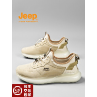 jeep吉普男鞋秋季新款一脚蹬休闲透气爆米花软底轻便跑步运动鞋男