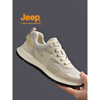 jeep吉普男鞋夏季网面透气轻便软底运动休闲鞋男户外防滑旅游鞋子