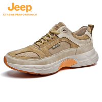 Jeep吉普男鞋2021秋季新款防滑轻便休闲徒步鞋百搭厚底跑步老爹鞋