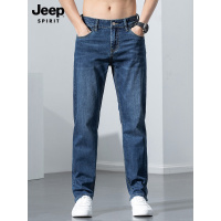JEEP牛仔裤男直筒宽松2022春秋季新款男装休闲裤修身小脚裤子男裤