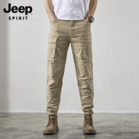 JEEP休闲裤男2022春秋季新款男装长裤直筒工装裤男户外休闲潮男裤