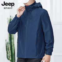 JEEP夹克外套男女2021秋冬新款休闲简约冲锋衣可拆卸帽情侣外套潮