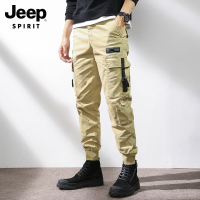 JEEP男士休闲工装裤新款男裤2022春秋束脚宽松合体裤子男潮流男装