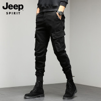 JEEP休闲裤男春秋2022新款时尚束脚工装裤男休闲工装裤伞兵裤潮男