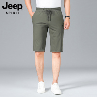 JEEP男士休闲短裤2022春夏宽松直筒中青年商务休闲短裤男
