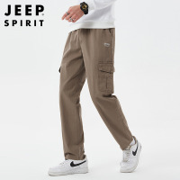JEEP SPIRIT工装裤男宽松直筒春夏薄款大码多口袋纯棉休闲裤7069