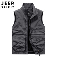 JEEP SPIRIT马甲男春秋季新款外套工装夏季薄款马夹外穿男装7009A